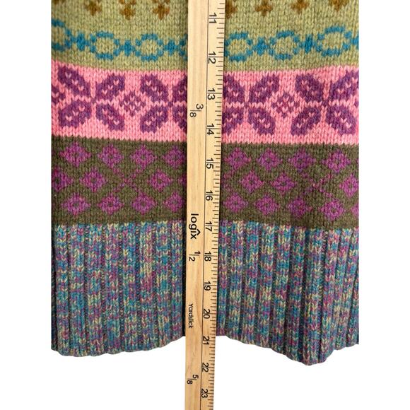 Sundance Fair Isle Cardigan Sweater Womens Small Cottagecore Prairie - Picture 6 of 9